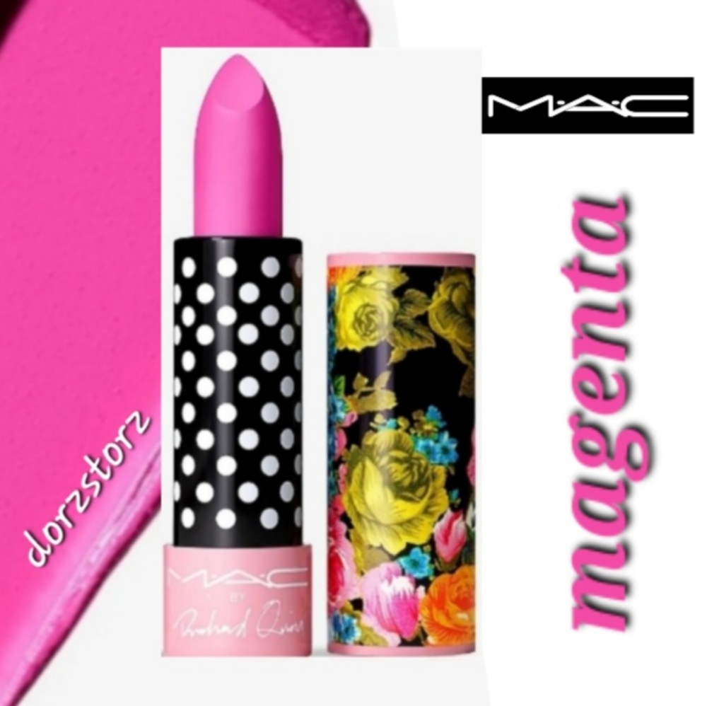MAC Cosmetics Richard Quinn Lipstick *MEGA MAGENTA*/Limited Edition /.10 oz/NIB - Picture 1 of 6
